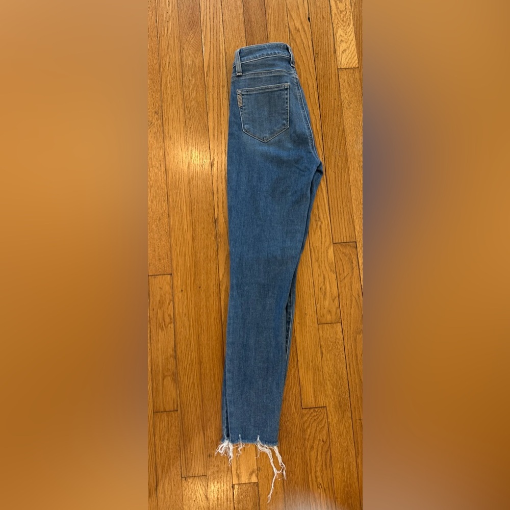 PAIGE Hoxton Ankle Jeans. Blue Mid-Rise Ripped Stretch Denim. Women’s Size 26 - Picture 6 of 12